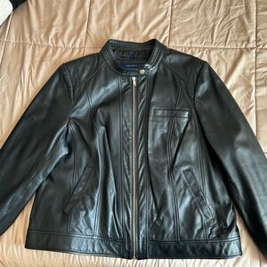 Cole Haan Black Leather Jacket